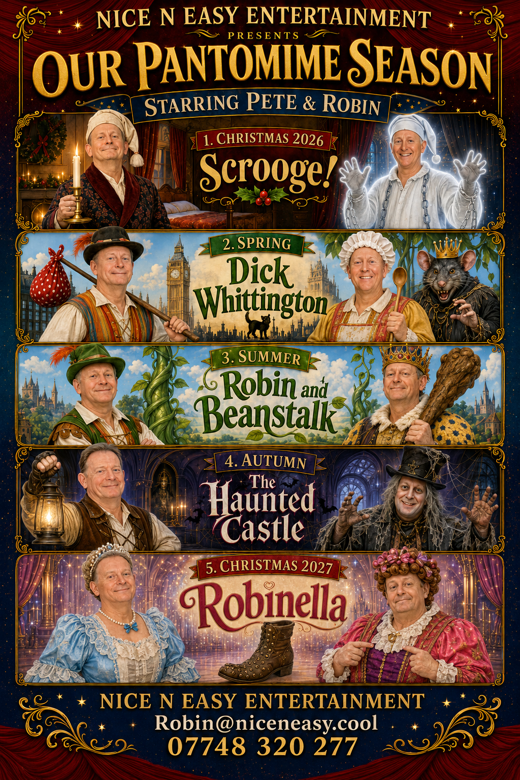 Nice N Easy full pantomime season poster